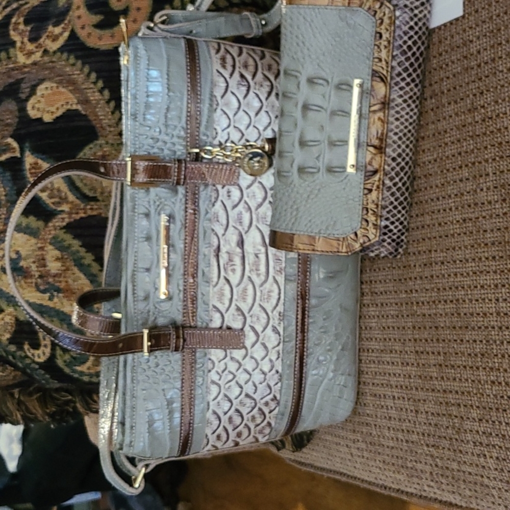 BRAHMIN BAG WITH matching checkbook wallet